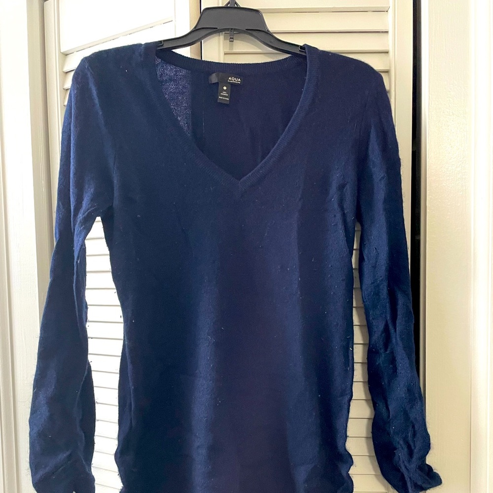 Aqua Cashmere Sweater
